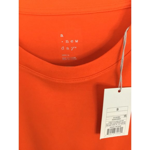 A New Day T-Shirt Dress/Skirt Orange Size Small NWT - Picture 5 of 10